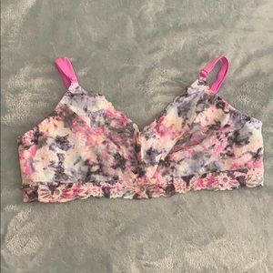 NWOT PINK Floral bralette